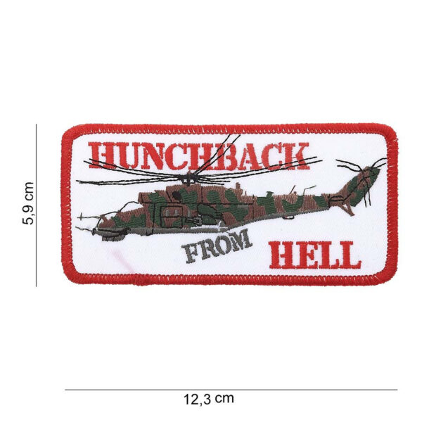 442306 815 75 01 <p>Voeg een unieke flair toe aan je outfit met het Embleem stof hunchback from hell #5067. Dit opvallende embleem met een gedetailleerde afbeelding en tekst is perfect voor liefhebbers van militaire en outdoor stijl. Verkrijgbaar in diverse kleuren, biedt dit embleem de mogelijkheid om je uitrusting of kleding een persoonlijk tintje te geven. Een must-have voor elke avontuurlijke geest die zijn of haar stijl wil accentueren.</p>