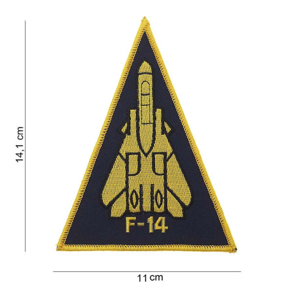 442306 904 75 01 <p>Voeg een vleugje karakter toe aan je uitrusting met het F-14 Groot embleem in opvallend geel. Dit hoogwaardige embleem van stof is perfect voor het personaliseren van jassen, tassen of andere kledingstukken. Met zijn gedetailleerde ontwerp en stevige afwerking is het niet alleen een stijlvolle toevoeging, maar ook een duurzame keuze. Beschikbaar in diverse kleuren, waardoor je altijd de perfecte match vindt voor jouw stijl. Maak je outfit compleet met dit unieke embleem!</p>