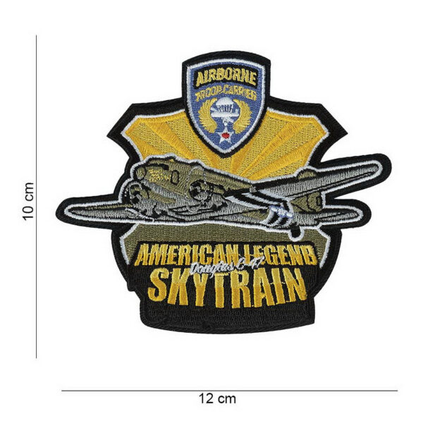 442307 8088 99 01 <p>Dit hoogwaardige C-47 American Legend embleem is vervaardigd van stevig stof en vormt een perfect accessoire voor elke militaire of outdoor outfit. Met zijn unieke ontwerp en gedetailleerde afbeelding voegt dit embleem een vleugje nostalgie en karakter toe aan uw uitrusting. Ideaal voor op kleding, tassen of andere textielstukken, dit embleem is een must-have voor liefhebbers van militaire geschiedenis en avontuurlijke activiteiten.</p>