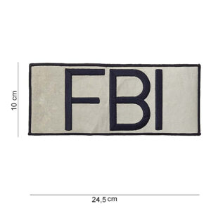 Embleem stof FBI (groot) #2002