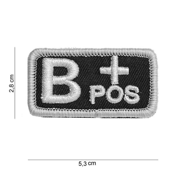 442318 3254 99 01 <p>Het Embleem stof bloedgroep B+ positief zwart #5085 is een essentieel accessoire voor elke militaire of outdoor uitrusting. Dit hoogwaardige embleem is vervaardigd van duurzame stof en beschikt over een klittenband aan de achterzijde, waardoor het eenvoudig te bevestigen is op kleding of uitrusting. Met zijn duidelijke aanduiding van bloedgroep B+ positief biedt dit embleem niet alleen praktische informatie, maar voegt het ook een professioneel accent toe aan uw outfit.</p>