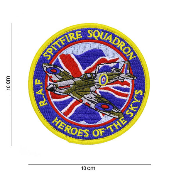 442320 3278 99 01 <p>Breng een eerbetoon aan de legendarische Supermarine Spitfire met dit hoogwaardige stoffen embleem van het Spitfire Squadron (#4053). Dit embleem is perfect voor liefhebbers van militaire luchtvaartgeschiedenis en voegt een unieke touch toe aan je outfit of uitrusting. Met zijn gedetailleerde ontwerp is dit embleem een must-have voor elke fan van de Royal Air Force en het iconische jachtvliegtuig dat zoveel betekende tijdens de Tweede Wereldoorlog.</p>