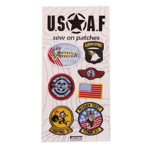 442330 75 01 Ontdek de unieke kaart met 7 hoogwaardige emblemen van stof van de USAF, perfect voor militaire en outdoor liefhebbers. Deze veelzijdige emblemen zijn niet alleen een stijlvol accessoire, maar ook een eerbetoon aan de luchtmacht. Verkrijgbaar in diverse kleuren, kenmerken deze emblemen een uitstekende afwerking en duurzaamheid. Voeg een stukje geschiedenis toe aan je collectie en laat je liefde voor de luchtvaart zien met deze bijzondere kaart.
