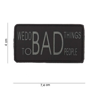 Embleem 3D PVC We do bad things #12015