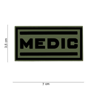 Embleem 3D PVC Medic groen #12037