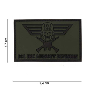 Embleem 3D PVC 101 INC Airsoft Division #12001