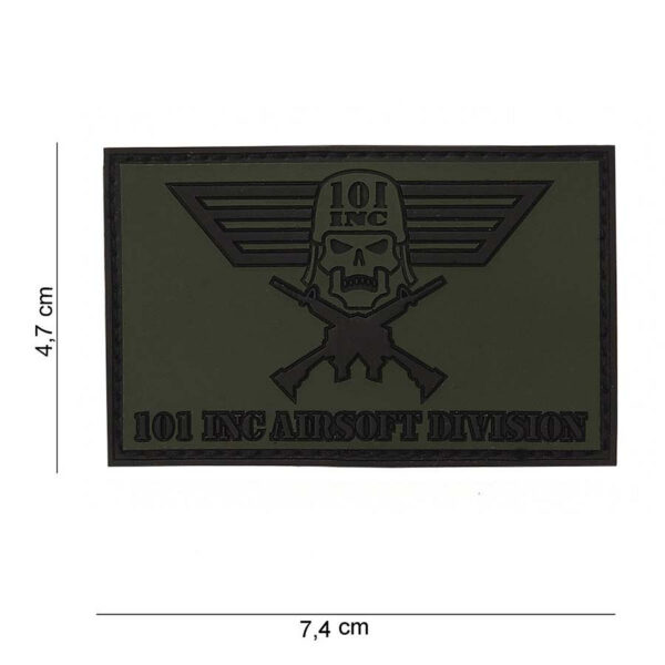 444100 3563 11 01 <p>Ontdek het Embleem 3D PVC 101 INC Airsoft Division #12001, een robuust en stijlvol embleem dat perfect is voor elke airsoftliefhebber. Dit hoogwaardige PVC-embleem is voorzien van klittenband aan de achterzijde, waardoor het eenvoudig op uw uitrusting te bevestigen is. Verkrijgbaar in de kleur groen, is dit embleem een uitstekende aanvulling op uw militaire of outdoor gear. Geef uw uitrusting een unieke uitstraling met dit opvallende embleem dat functionaliteit en stijl combineert.</p>