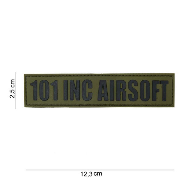 444100 3588 11 01 <p>Het Embleem 3D PVC 101 INC Tab #13026 is een hoogwaardig embleem vervaardigd uit duurzaam PVC, perfect voor militair en outdoor gebruik. Dit embleem is voorzien van een klittenband aan de achterzijde, waardoor het eenvoudig op diverse kledingstukken en uitrusting kan worden bevestigd. Verkrijgbaar in een stijlvolle groene kleur, voegt dit embleem een unieke touch toe aan je outfit of gear. Een must-have voor elke liefhebber van militaire en outdoor activiteiten.</p>