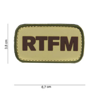 Embleem 3D PVC RTFM #14002