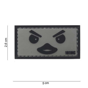 Embleem 3D PVC Duckface grijs #10088
