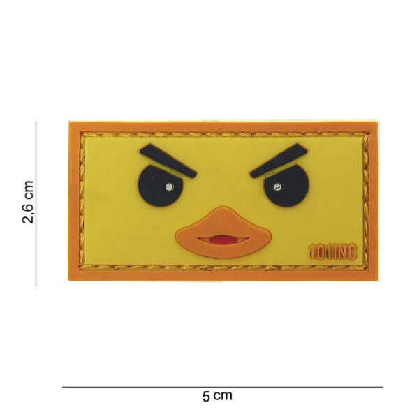 444100 3805 99 01 <p>Voeg een speelse touch toe aan je uitrusting met het Embleem 3D PVC Duckface in opvallend geel (#10091). Dit unieke embleem is vervaardigd van duurzaam PVC en voorzien van klittenband aan de achterzijde, zodat je het eenvoudig kunt bevestigen op jassen, rugzakken of andere uitrusting. Perfect voor het personaliseren van je militaire of outdoor gear, dit embleem combineert functionaliteit met een vleugje humor. Maak een statement met dit leuke accessoire!</p>
