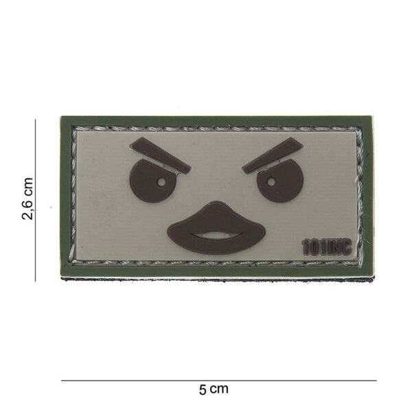 444100 3807 99 01 <p>Ontdek het Embleem 3D PVC Duckface in beige/groen (#10087), perfect voor het personaliseren van je militaire of outdoor uitrusting. Dit hoogwaardige PVC-embleem is voorzien van klittenband aan de achterzijde, waardoor het eenvoudig te bevestigen is op jassen, rugzakken of petten. Geef je gear een unieke uitstraling met dit stoere en praktische embleem dat zowel stijl als functionaliteit biedt.</p>