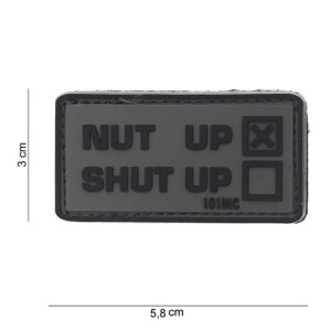 Embleem 3D PVC Nut up grijs #10083
