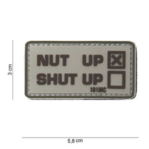 Embleem 3D PVC Nut up beige #10081