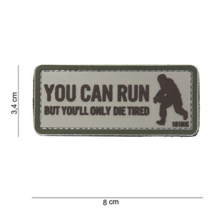Embleem 3D PVC You can run beige #10065