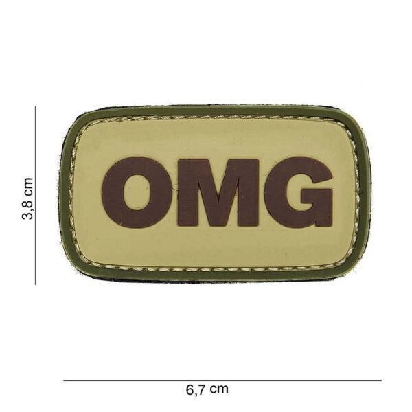 444100 3860 11 01 <p>Voeg een stoere touch toe aan je uitrusting met het Embleem 3D PVC OMG #14010. Dit hoogwaardige embleem is vervaardigd uit duurzaam PVC en voorzien van klittenband aan de achterzijde, waardoor het eenvoudig te bevestigen is op kleding of uitrusting. Verkrijgbaar in een aantrekkelijke groene kleur, is dit embleem perfect voor militaire en outdoor liefhebbers die hun stijl willen personaliseren. Maak je look compleet met dit opvallende en functionele accessoire.</p>