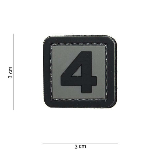 444100 3905 99 01 <p>Ontdek het Embleem 3D PVC 4 #15005, een veelzijdig en robuust embleem met een praktische klittenband aan de achterzijde. Dit embleem is perfect voor het personaliseren van uw militaire en outdoor uitrusting. Het hoogwaardige PVC materiaal zorgt voor een duurzame afwerking, terwijl het ontwerp in 3D stijl een unieke uitstraling geeft. Voeg een professioneel tintje toe aan uw gear met dit opvallende embleem.</p>