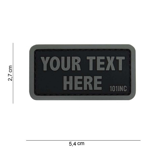 444100 3932 99 444100 3932 99 01 <p>Het 3D PVC embleem met de tekst 'Your text here' in zwart met grijze letters is een veelzijdige toevoeging aan uw uitrusting. Dit embleem is voorzien van een praktische klittenband achterzijde, waardoor het eenvoudig op verschillende oppervlakken kan worden bevestigd. Geschikt voor militaire en outdoor toepassingen, biedt dit embleem niet alleen een persoonlijke touch, maar ook een duurzame oplossing voor identificatie of decoratie.</p>