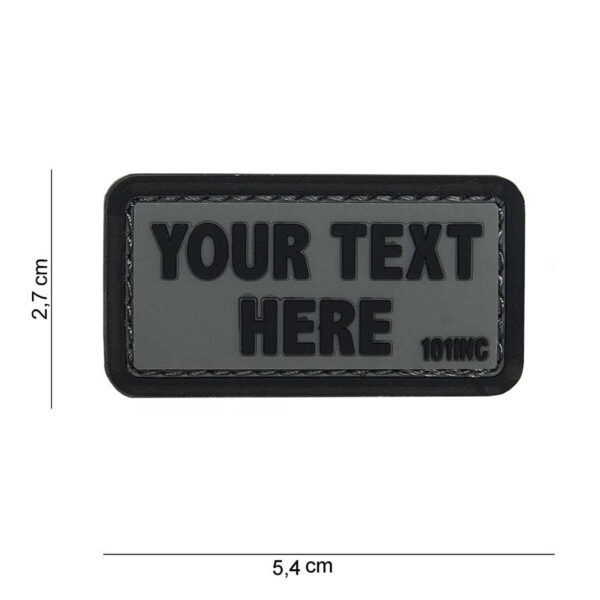 444100 3933 99 444100 3933 99 01 <p>Het 3D PVC embleem met grijze en zwarte letters is de perfecte aanvulling voor jouw militaire of outdoor uitrusting. Dit embleem is voorzien van een handige klittenband aan de achterzijde, waardoor je het eenvoudig kunt bevestigen op kleding, tassen of andere uitrusting. Personaliseer je gear met jouw eigen tekst en geef het een unieke uitstraling. Ideaal voor zowel professioneel gebruik als recreatieve activiteiten.</p>