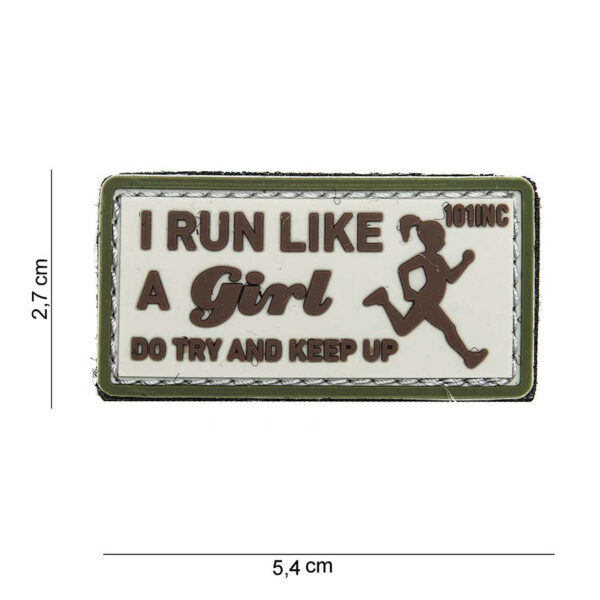 444100 3936 99 01 <p>Voeg een uniek accent toe aan je uitrusting met het Embleem 3D PVC 'I run like' in beige (#14062). Dit hoogwaardige embleem is vervaardigd uit duurzaam PVC en beschikt over een handige klittenband achterzijde, waardoor het eenvoudig te bevestigen is aan kleding, rugzakken of andere uitrusting. Perfect voor outdoor avonturen of als opvallende toevoeging aan je dagelijkse look.</p>
