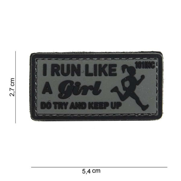 444100 3937 99 01 <p>Het 3D PVC embleem 'I run like' in grijs is de perfecte manier om je passie voor hardlopen te tonen. Dit duurzame embleem is voorzien van klittenband aan de achterzijde, waardoor je het eenvoudig kunt bevestigen op kleding, tassen of andere uitrusting. Met zijn opvallende ontwerp en hoogwaardige materialen voegt het een unieke touch toe aan je outdoor gear. Laat zien dat je trots bent op je sportieve levensstijl met dit stijlvolle embleem.</p>