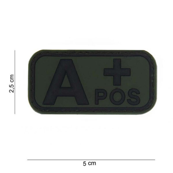 444100 7387 99 01 <p>Dit hoogwaardige 3D PVC embleem met klittenband aan de achterzijde is ontworpen voor de identificatie van de bloedgroep A+ positief. Het opvallende groene ontwerp maakt het niet alleen praktisch, maar ook een unieke toevoeging aan uw uitrusting. Ideaal voor militaire, outdoor of medische toepassingen, biedt dit embleem een snelle herkenning in noodsituaties. Voeg dit embleem toe aan uw gear en zorg ervoor dat u altijd goed herkenbaar bent.</p>