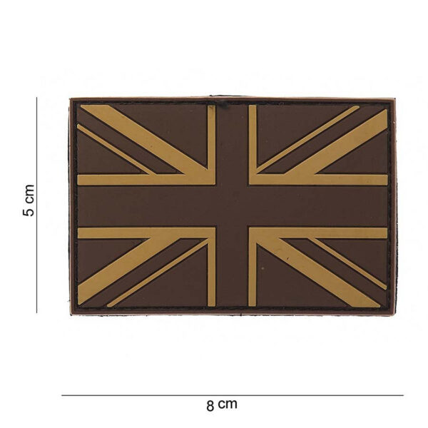 444110 3553 99 01 <p>Voeg een vleugje militair karakter toe aan je uitrusting met het 3D PVC Embleem van het Verenigd Koninkrijk in woestijnstijl (#12032). Dit hoogwaardige embleem is voorzien van een stevige klittenbandsluiting aan de achterzijde, zodat je het eenvoudig kunt bevestigen aan jassen, rugzakken of andere uitrusting. Perfect voor zowel verzamelaars als outdoorliefhebbers die op zoek zijn naar een authentiek detail voor hun gear.</p>