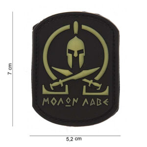 Embleem 3D PVC Molon Labe Spartan SWAT #12003