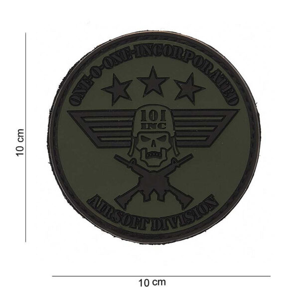 444110 3573 11 01 <p>Ontdek het Embleem 3D PVC 101 INC rond groot #12002, een hoogwaardig embleem dat perfect is voor militaire en outdoor uitrusting. Dit embleem is vervaardigd van duurzaam PVC en is voorzien van een praktische klittenband aan de achterzijde voor eenvoudige bevestiging. De groene kleur zorgt voor een stoere uitstraling, ideaal voor op kleding, rugtassen of andere uitrusting. Voeg dit unieke embleem toe aan jouw collectie en geef je uitrusting een persoonlijke touch.</p>