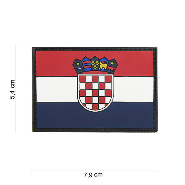 444110 4020 99 01 <p>Het 3D PVC Embleem Kroatië #15049 is een perfect accessoire voor elke militaire of outdoor uitrusting. Dit hoogwaardige embleem is vervaardigd uit duurzaam PVC en beschikt over een praktische klittenband achterzijde, waardoor het eenvoudig op kleding of gear bevestigd kan worden. Voeg een vleugje stijl en identiteit toe aan je uitrusting met dit unieke embleem dat de trots van Kroatië vertegenwoordigt.</p>