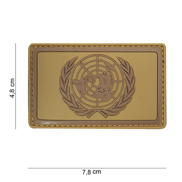 444110 4054 99 01 <p>Het Embleem 3D PVC Verenigde Naties bruin #16091 is een hoogwaardige patch met een unieke uitstraling. Gemaakt van duurzaam PVC, is dit embleem voorzien van een praktische klittenband aan de achterzijde voor eenvoudige bevestiging op kleding of uitrusting. Dit embleem is een perfecte aanvulling voor zowel militaire als outdoor liefhebbers die een statement willen maken met hun uitrusting.</p>