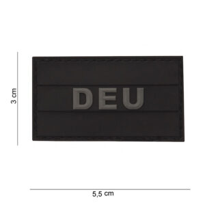 Embleem 3D PVC Duitsland klein (zwart) #12019