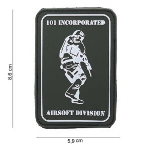 Embleem 3D PVC 101 INC Airsoft Division #12040