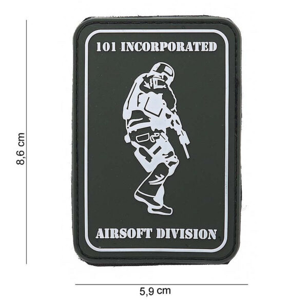 444120 3540 99 01 <p>Ontdek het Embleem 3D PVC 101 INC Airsoft Division #12040, perfect voor elke airsoftliefhebber. Dit hoogwaardige embleem is vervaardigd uit duurzaam PVC en beschikt over een praktische klittenbandsluiting aan de achterzijde, waardoor het eenvoudig te bevestigen is op veschillende uitrusting. Met een opvallend design voegt dit embleem een unieke touch toe aan jouw outfit of gear. Ideaal voor zowel verzamelaars als actieve spelers, en een must-have voor in jouw airsoftuitrusting!</p>