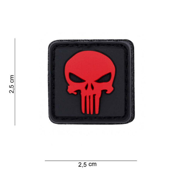 444120 5588 99 01 <p>Voeg een stoere touch toe aan je uitrusting met het 3D PVC Punisher embleem in opvallend rood. Dit hoogwaardige embleem is voorzien van een praktische klittenband achterzijde, waardoor je het eenvoudig kunt bevestigen op kleding, tassen of andere uitrusting. Perfect voor militaire en outdoor liefhebbers die op zoek zijn naar een unieke uitstraling. Met de SKU 444120-5588 is dit embleem een must-have voor elke fan van de Punisher.</p>