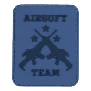Embleem 3D PVC Airsoft team blauw #23019