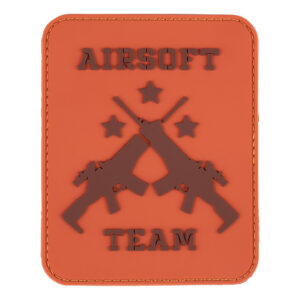 Embleem 3D PVC Airsoft team oranje #23018
