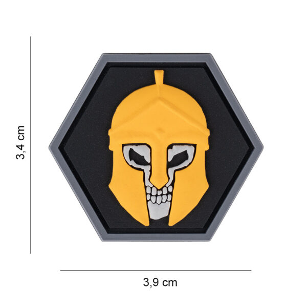 444130 7584 99 01 <p>Ontdek het unieke 3D PVC Embleem Hexagon Skull Spartaan #8056, perfect voor het personaliseren van je militaire of outdoor uitrusting. Dit embleem is voorzien van klittenband aan de achterzijde, waardoor het eenvoudig te bevestigen is op jassen, rugzakken of andere textielen. De stoere skull-ontwerpen geven een krachtige uitstraling en zijn ideaal voor zowel verzamelaars als actieve gebruikers. Maak je uitrusting compleet met dit opvallende embleem dat zowel stijl als functionaliteit biedt.</p>