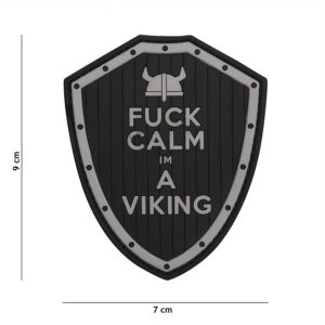 Embleem 3D PVC Fuck Calm zwart #11112
