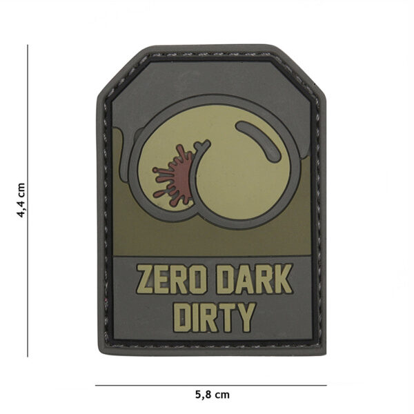 444130 5424 99 01 <p>Voeg een stoere touch toe aan je uitrusting met het 3D PVC Embleem Zero Dark in de kleur dirty groen. Dit hoogwaardige embleem is voorzien van een sterke klittenbandsluiting aan de achterzijde, waardoor je het eenvoudig kunt bevestigen op jassen, rugzakken of andere uitrusting. Ideaal voor militaire en outdoor liefhebbers die op zoek zijn naar een uniek accessoire dat zowel functioneel als stijlvol is.</p>