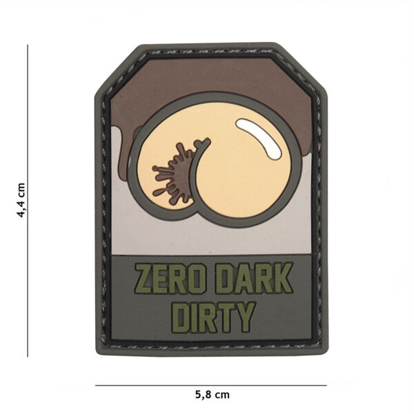 444130 5425 99 01 <p>Het Embleem 3D PVC Zero Dark Dirty #9042 is een stoer en veelzijdig accessoire voor elke outdoor- of militaire uitrusting. Met zijn stevige klittenband aan de achterzijde is dit embleem eenvoudig te bevestigen op kleding, tassen of andere gear. Het unieke ontwerp en de duurzame PVC-materialen zorgen ervoor dat het embleem niet alleen stijlvol maar ook robuust is. Geef je uitrusting een persoonlijk tintje met dit opvallende embleem.</p>