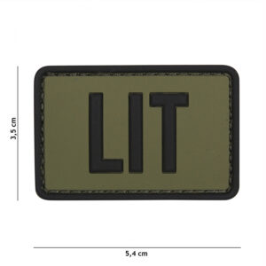 Embleem 3D PVC LIT groen #11137