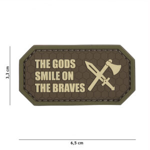 Embleem 3D PVC The Gods smile on the braves bruin #11140