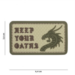 Embleem 3D PVC Keep Your Oaths coyote #11146