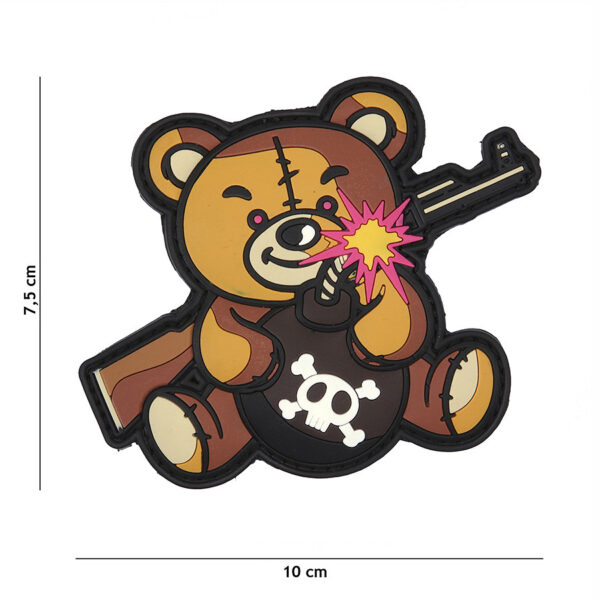 444130 5452 99 01 <p>Voeg een unieke touch toe aan je uitrusting met het 3D PVC Embleem Terreur Teddy in bruin (#9013). Dit hoogwaardige embleem is vervaardigd van duurzaam PVC en beschikt over een handige klittenband achterzijde, waardoor het eenvoudig aan te brengen is op kleding of uitrusting. Perfect voor zowel militaire als outdoor liefhebbers die hun stijl willen personaliseren. Bestel vandaag nog en geef je gear een opvallende uitstraling!</p>