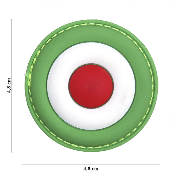 444130 5458 99 01 <p>Het Embleem 3D PVC Italian Air Force #9019 is een hoogwaardig en duurzaam embleem dat perfect is voor militaire en outdoor liefhebbers. Gemaakt van robuust PVC met een praktische klittenband aan de achterzijde, is dit embleem eenvoudig te bevestigen op diverse kledingstukken of uitrusting. Met zijn gedetailleerde ontwerp en stijlvolle uitstraling voegt dit embleem een unieke touch toe aan uw verzameling of outfit. Een must-have voor iedere fan van de Italiaanse luchtmacht.</p>