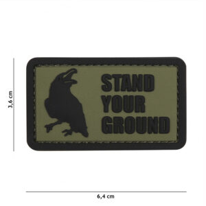 Embleem 3D PVC Stand Your Ground groen #12049