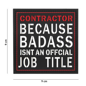 Embleem 3D PVC Contractor #12053