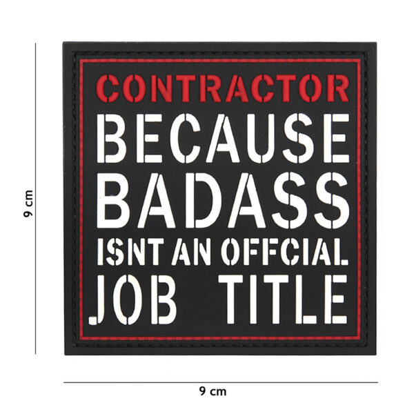 444130 5479 99 01 <p>Het 3D PVC Contractor embleem #12053 is een hoogwaardige toevoeging aan je militaire en outdoor uitrusting. Dit embleem is voorzien van een stevige klittenband aan de achterzijde, waardoor het eenvoudig op verschillende stoffen kan worden bevestigd. Met zijn duurzame constructie en opvallende ontwerp is dit embleem niet alleen functioneel, maar ook een stijlvol accent voor je gear. Perfect voor het personaliseren van jassen, tassen of andere uitrusting.</p>