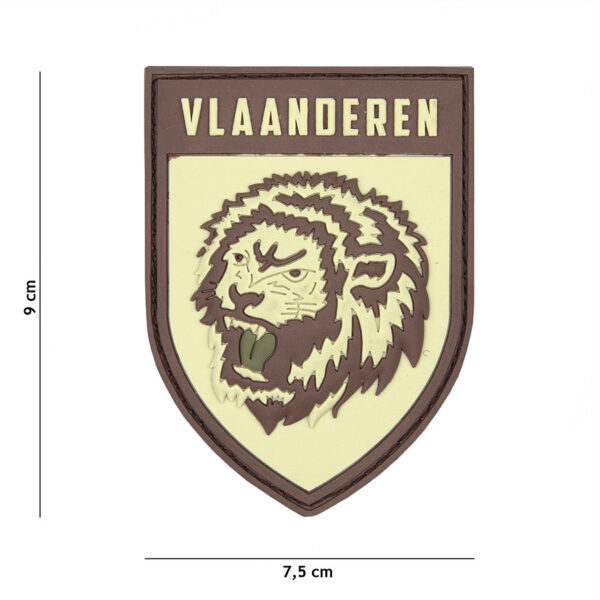444130 5502 99 01 <p>Voeg een unieke touch toe aan je outfit met het Embleem 3D PVC Vlaanderen in coyote kleur. Dit hoogwaardige PVC-embleem is voorzien van klittenband aan de achterzijde, waardoor je het eenvoudig kunt bevestigen op verschillende stoffen. Ideaal voor militaire en outdoor activiteiten, maar ook perfect om je persoonlijke stijl te benadrukken. Dit embleem is een must-have voor iedere liefhebber van tactische uitrusting.</p>